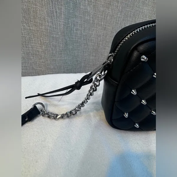 Rebecca Minkoff Black Quilted Studded Crossbody Bag New with tags - Image 5