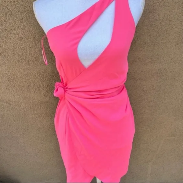 Amanda Uprichard x REVOLVE Conetta Mini Dress in Pink Ribbon Size XS - Image 5