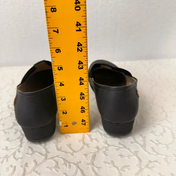 Fly London Softinos Shoes Size 8.5 Leather Mules Comfy Soft Slip On Navy Light - Image 6