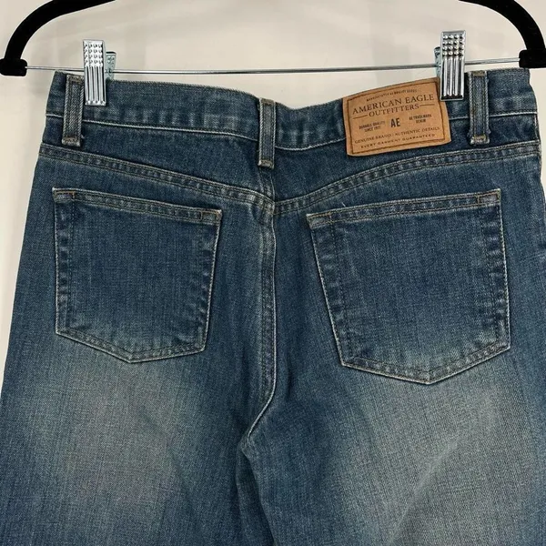 Vintage Y2K American Eagle Outfitters Women's Bootcut Jeans Blue Denim‎ Size 4 - Image 8