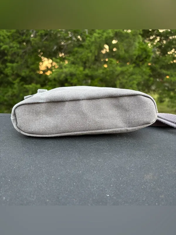 Travelon Anti-Theft Heritage Small Crossbody Bag Grey Canvas RFID blocking - Image 7