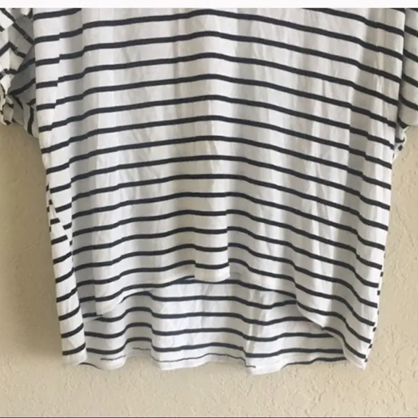 ✨4xHP✨Massimo Striped Zipper Back Tee✨ Black Size undefined - Image 4