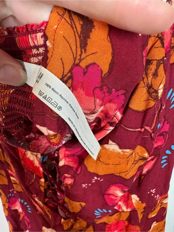 Free People Lattice Lovers Floral Slip Dress size small floral printed girly - Image 6
