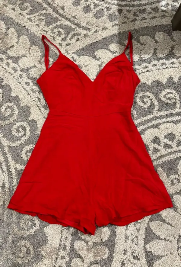 Lulus Red Romper - Image 2