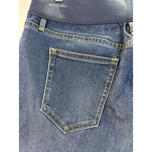 Gap Maternity 1969 Best Girlfriend Medium wash Jeans‎ straight leg Size 29 Short - Image 7