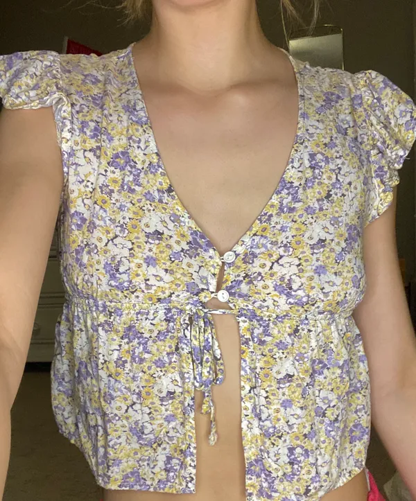 Floral Crop Top - Image 3