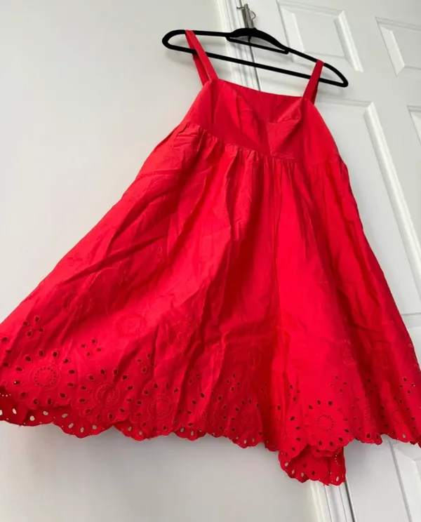 Maeve Sleeveless Eyelet Romper, Size XS - Image 4
