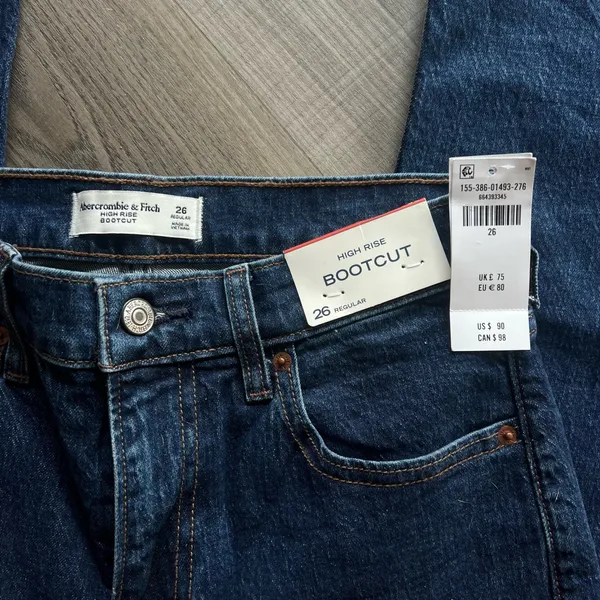 Abercrombie High Rise Bootcut Jeans - Image 6