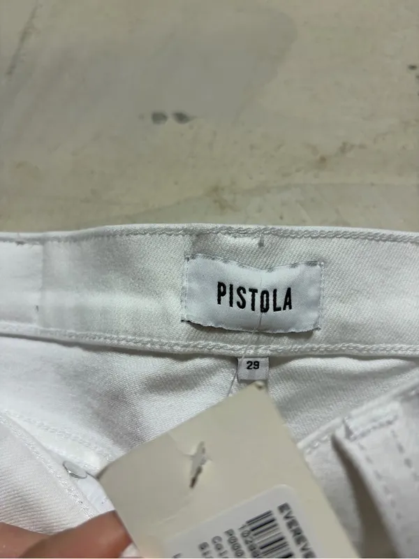 Pistola NWT Lennon crop boot Women’s White Jeans 29 MSRP$148 - Image 8