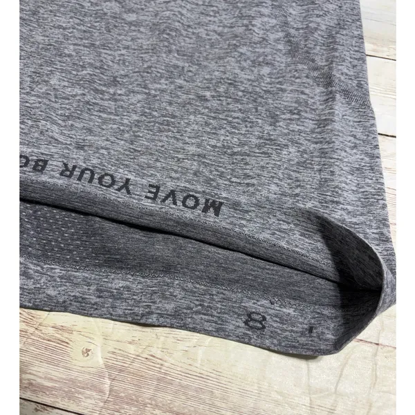 Lululemon Swiftly Tech Short Sleeve Athletic Shirt Size 8 Heathered Gray - Image 4