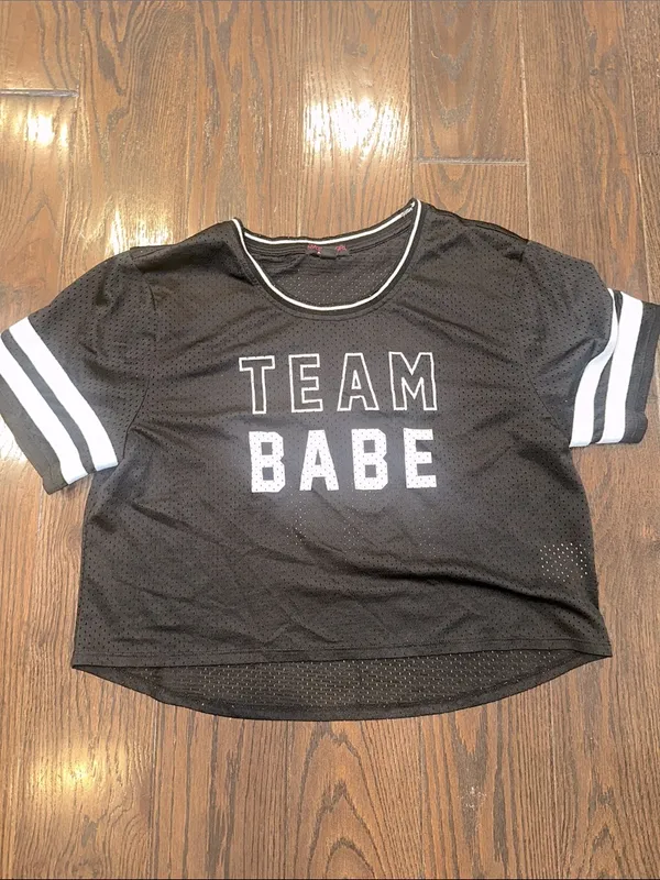 Material girl team babe fun top size large - Image 2