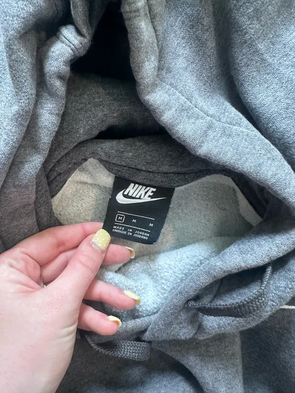 Nike Grey Hoodie Sweatshirt - Image 3