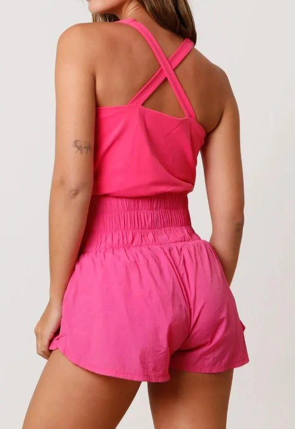 Peach Love Athletic Romper  - Image 2