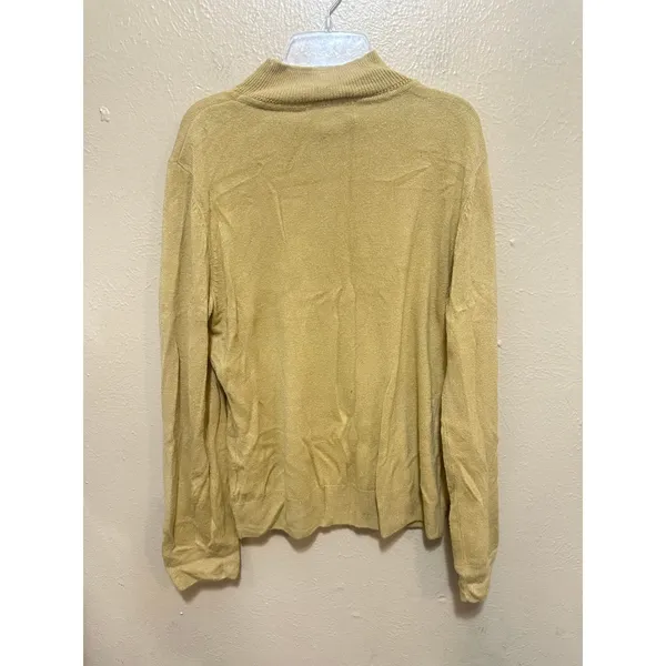 Sag Harbor Womens‎ Large L Mock Neck Acrylic Pullover Sweater Gold Knit - Image 4