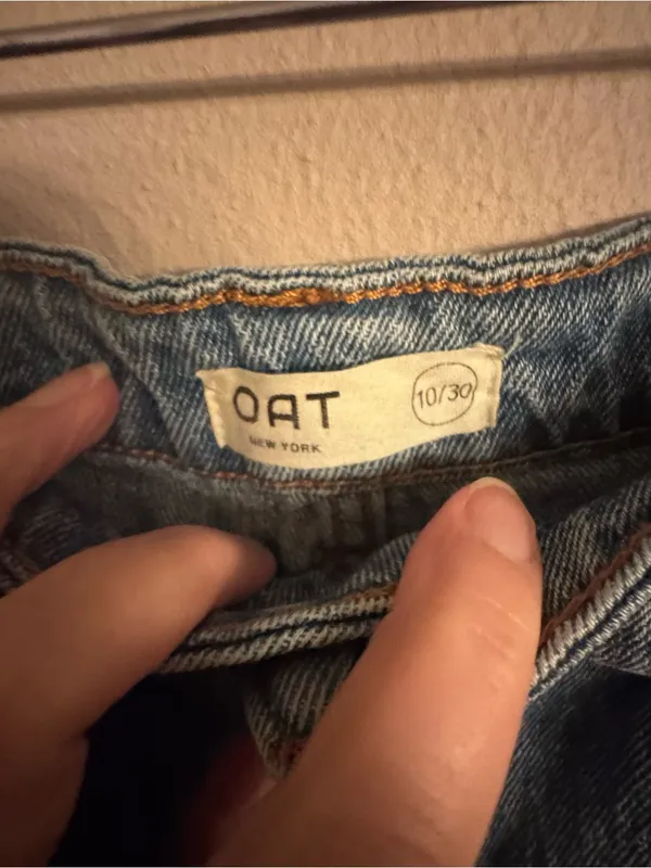 OAT NY Barrel Leg Jeans Blue Size 10 - Image 4