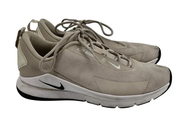 Nike Women's RIVAH sneaker Desert Sand Black & White athletic shoe size 9 - Image 2