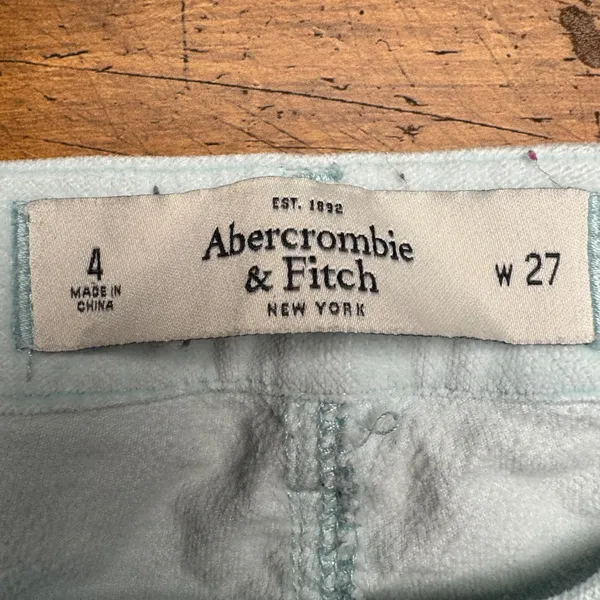 Abercrombie Fitch Light Blue green‎ Skinny Jeans Women's Size 4 W 27 - Image 4