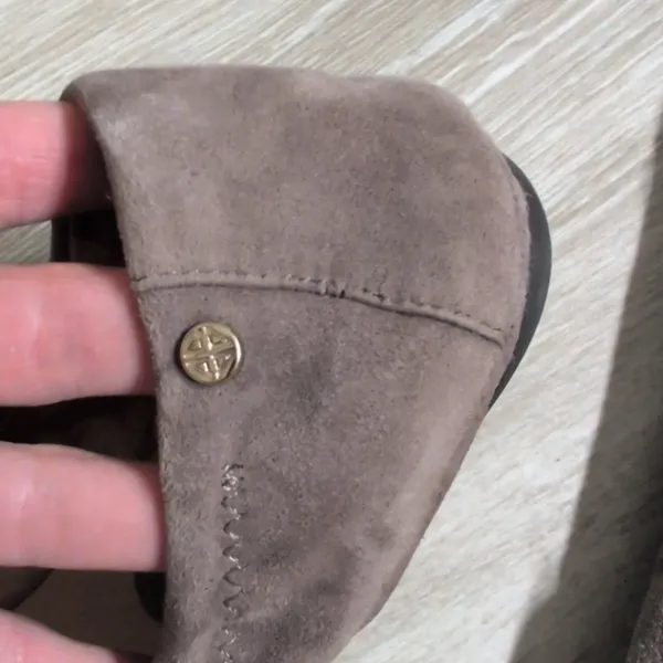 ANTONIO MELANI Brown Leather Prima Ballet Flats - Image 7