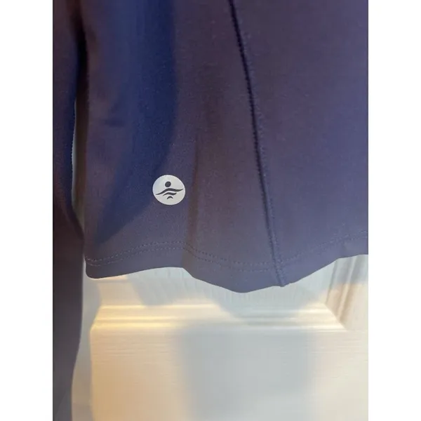 HALARA SoftlyZero™ Plush Half Zip Long Sleeve Large Thumb Hole Cropped Golf Top - Image 4