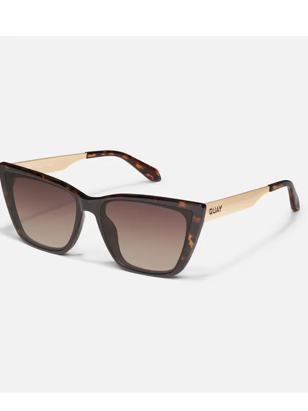 NIB QUAY Call The Shots Remixed Cat eye Sunglasses 43mm with brown lens - Image 2