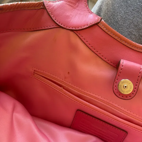 Coach Tan and Red Floral Tote - Image 7
