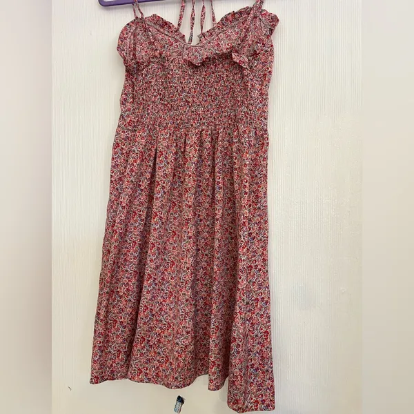 SHEIN Red Floral Mini Dress - Image 3