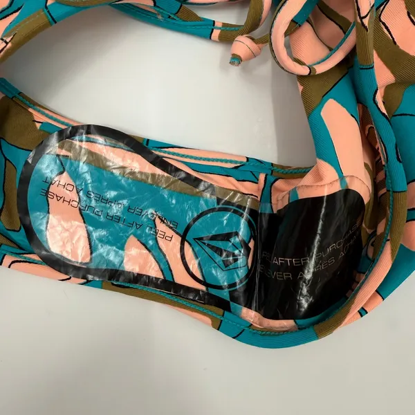 Volcom Bikini Bottom SZ Medium New Wave Brown Abstract Boho Surf Skater Swim NEW - Image 15