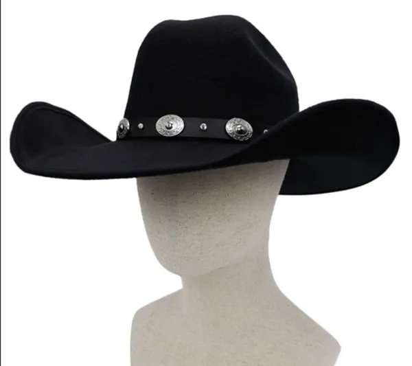 Cowboy Faux Suede Rodeo Hat - Image 3