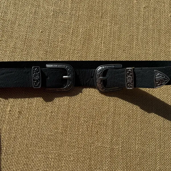 BKE Double Buckle Western Belt Size Small - Image 5
