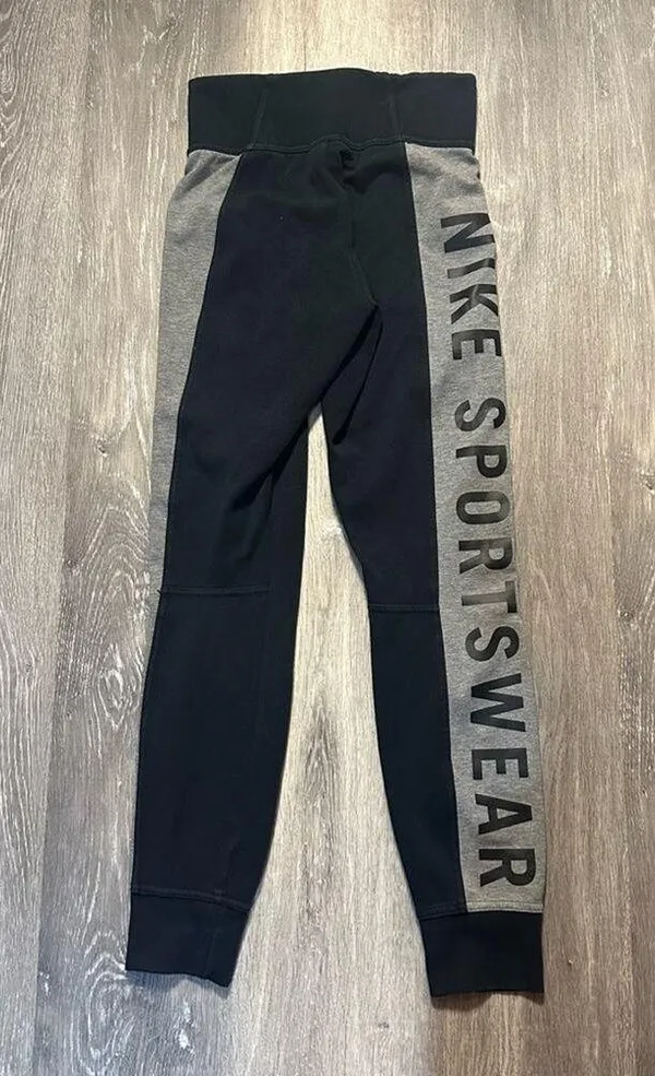 Nike Gray and Black Jogger Sweatpants - Image 2
