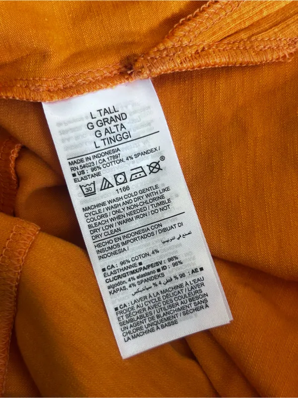 NWT Old Navy Orange Sleeveless Halter Tie Neck Open Back Midi‎ Dress Large Tall - Image 6