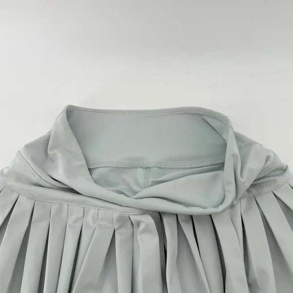 Gold Hinge Pleated Tennis Skirt Skort Mist Light Blue Gray Women S Preppy - Image 3