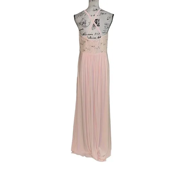DB‎ Studio light peachy pink long formal dress New 12 - Image 5