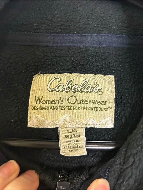 Cabela's Women's Fleece Zipped Sweater Vest Size Large - Image 6