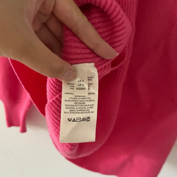 Free People Ottoman Slouchy Oversized Tunic Sweater Hot Pink Size S - Image 5