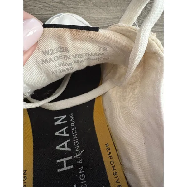 Cole Haan GrandPrø Tennis Sneaker Casual‎ Low Top Lace Up White Shoes Size 7B - Image 6