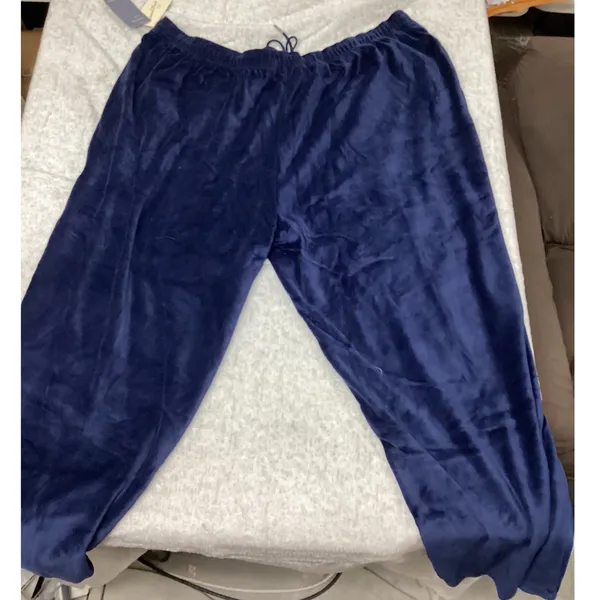 Universal Thread Navy Blue Velour Wide Leg Lounge Pants Women 3X New With‎ Tags - Image 4