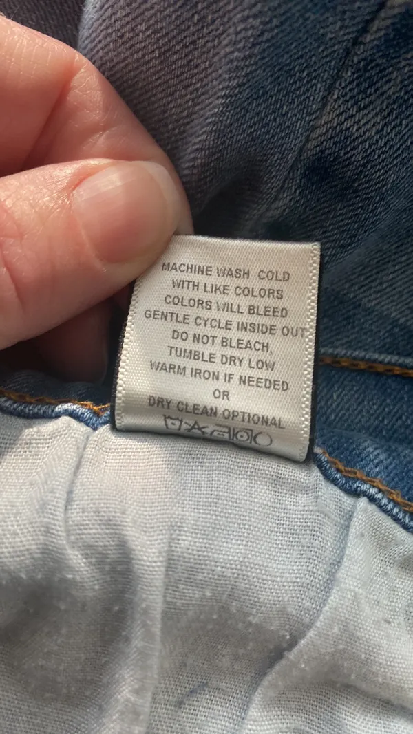 jeans mid rise ankle skinny distressed button/zip 5 pocket Size 29 - Image 10
