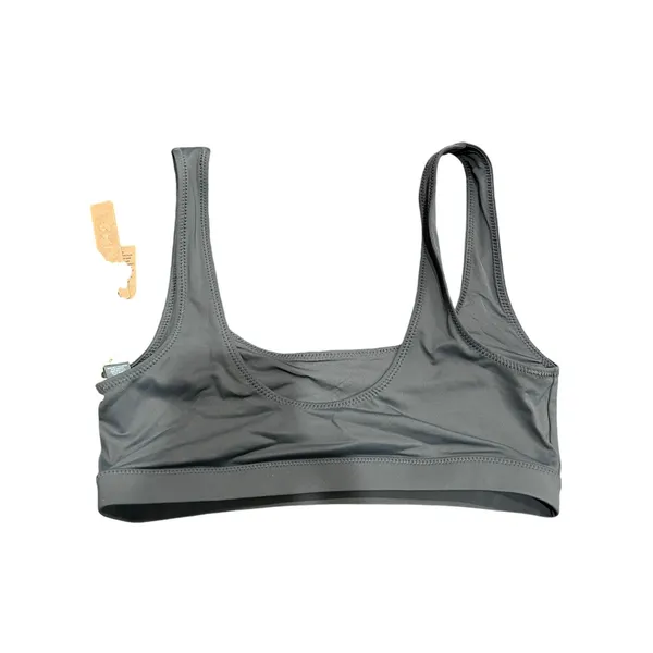 Skims Signature Swim Scoop neck tank bikini top Gunmetal S NWT ( sold out) - Image 4