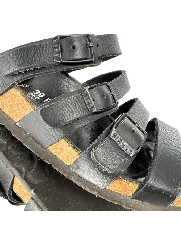 Birkenstock Florida Black 3 Strap Sandals Size 39 EU 8 US Boho Gorpcore - Image 13