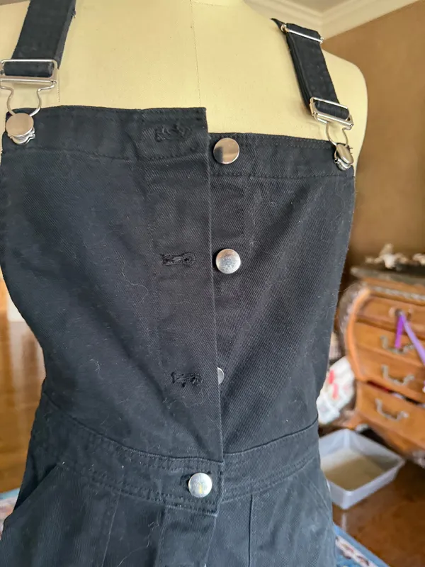 Button Up Dress Black Size 6 - Image 3