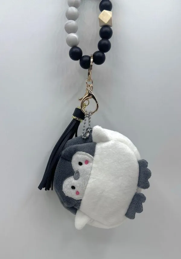 Cute Penguin Coin Purse Keychain Wristlet - Image 2