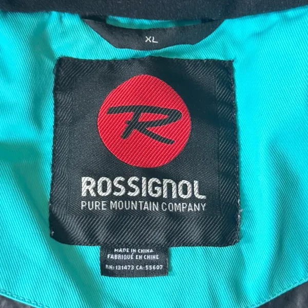 Rossignol Women XL Ski Jacket Red Teal Colorblock Hooded Winter Coat XL Gorpcore - Image 5