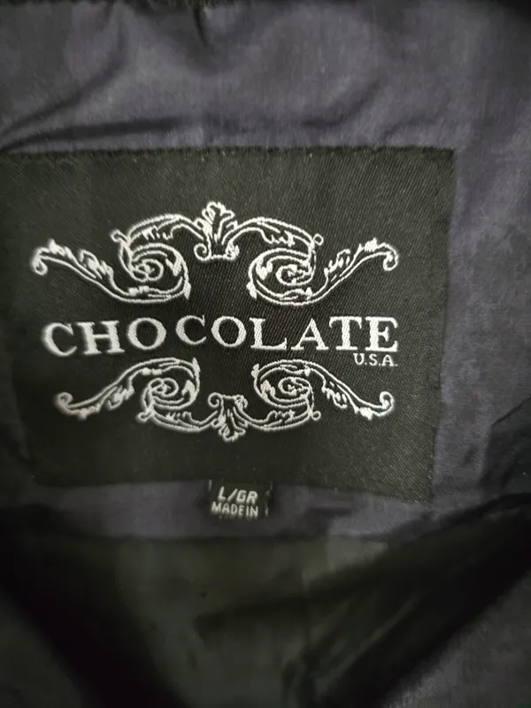 O Chocolate Black Quilted Puffer Vest Large - Image 2