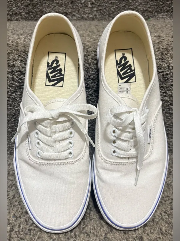 Vans Authentic Sidewall-Paint Palette Low Top Sneakers In True White Canvas - Image 9