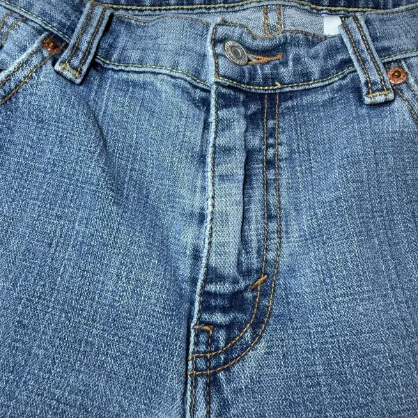 Levis 505 Womens Size 14M Jeans Straight Leg Stretch Blue Denim Everyday Casual - Image 16