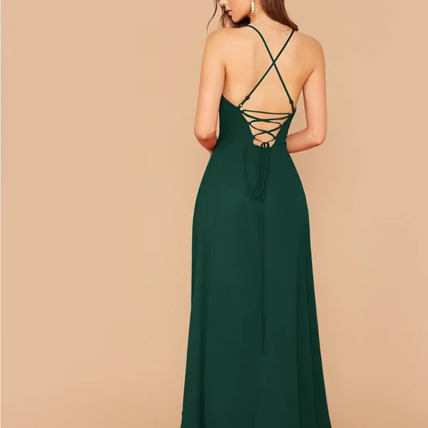 Elegant Green Sleeveless Dress NWOT - Image 4