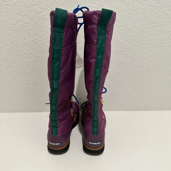 Sorel Damen Retro ‘88 Purple Waterproof Tall Rain Boot Size 5.5 Style NL1708-505 - Image 7