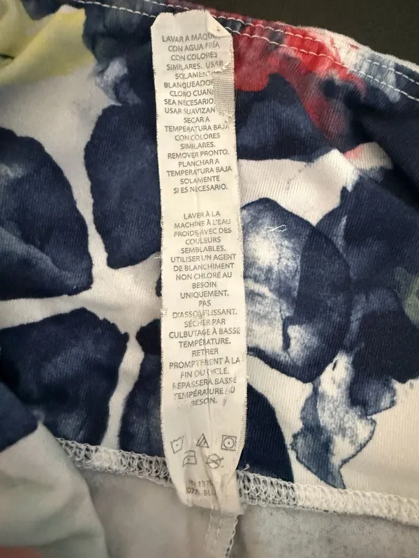 Balance Collection Watercolor Floral High-Waisted‎ Leggings Size L - Image 6