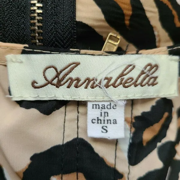 Annabella Animal Print‎ Leopard Full Zip back S - Leopard Cheetah Mob Wife - Image 5